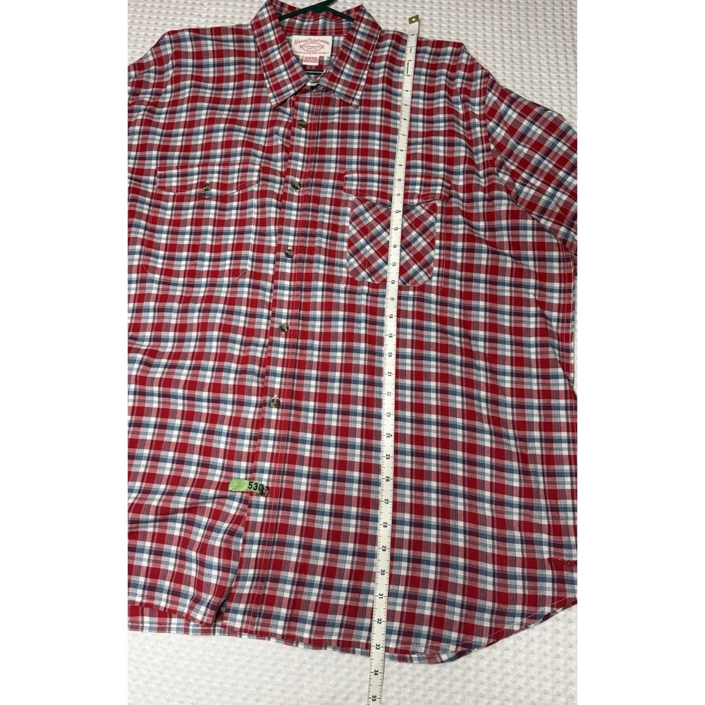 CC FILSON Plaid Long Sleeve Button Up Shirt 3XL Cotton Coastal Nautical Preppy - Picture 8 of 8